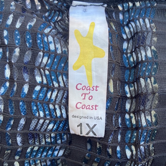 ⚜️Coast To Coast Black Bathing Suit Cover Up W/ Ruching on each side! EUC! - Picture 6 of 7